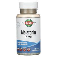 Kal, Melatonin, 3 mg, 60 Tablets UPC 021245753032 | HiLife Vitamins