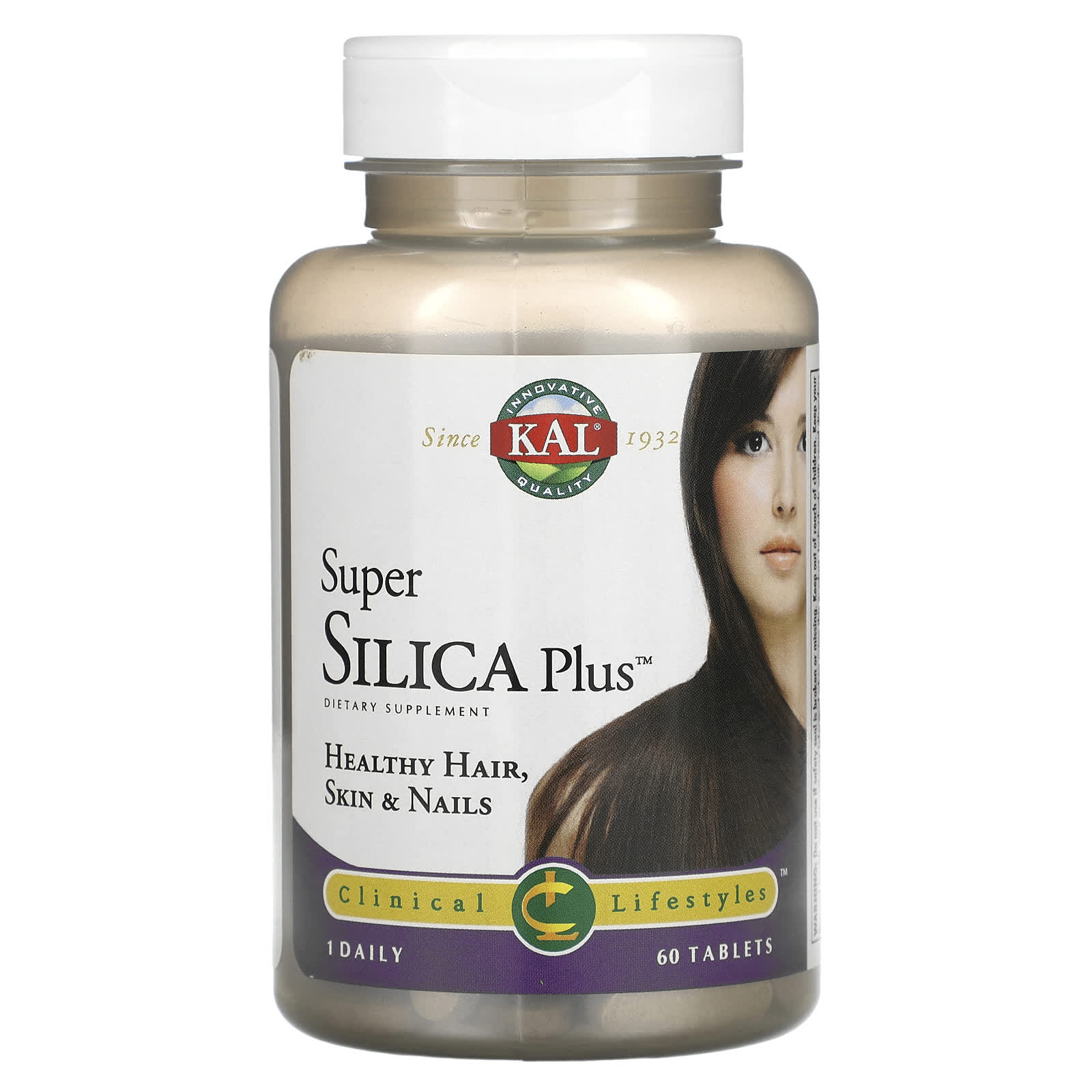 Kal, Super Silica Plus, 60 Tablets UPC 021245798866 | HiLife Vitamins