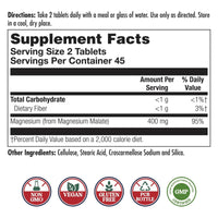 Kal, Magnesium Malate 400mg, 90 Tablets UPC 021245813095 | Hilife Vitamins