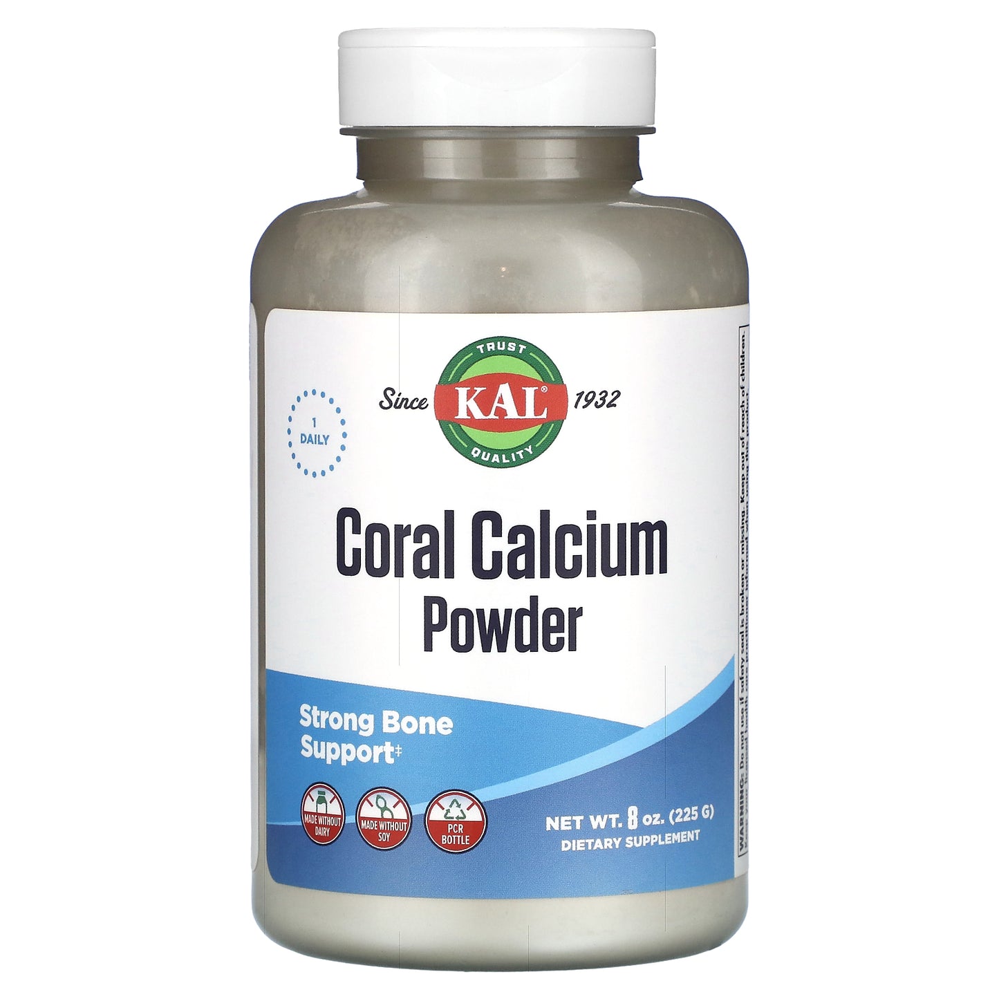 Kal, Coral Calcium Powder, 8 Oz UPC 021245833109 | HiLife Vitamins