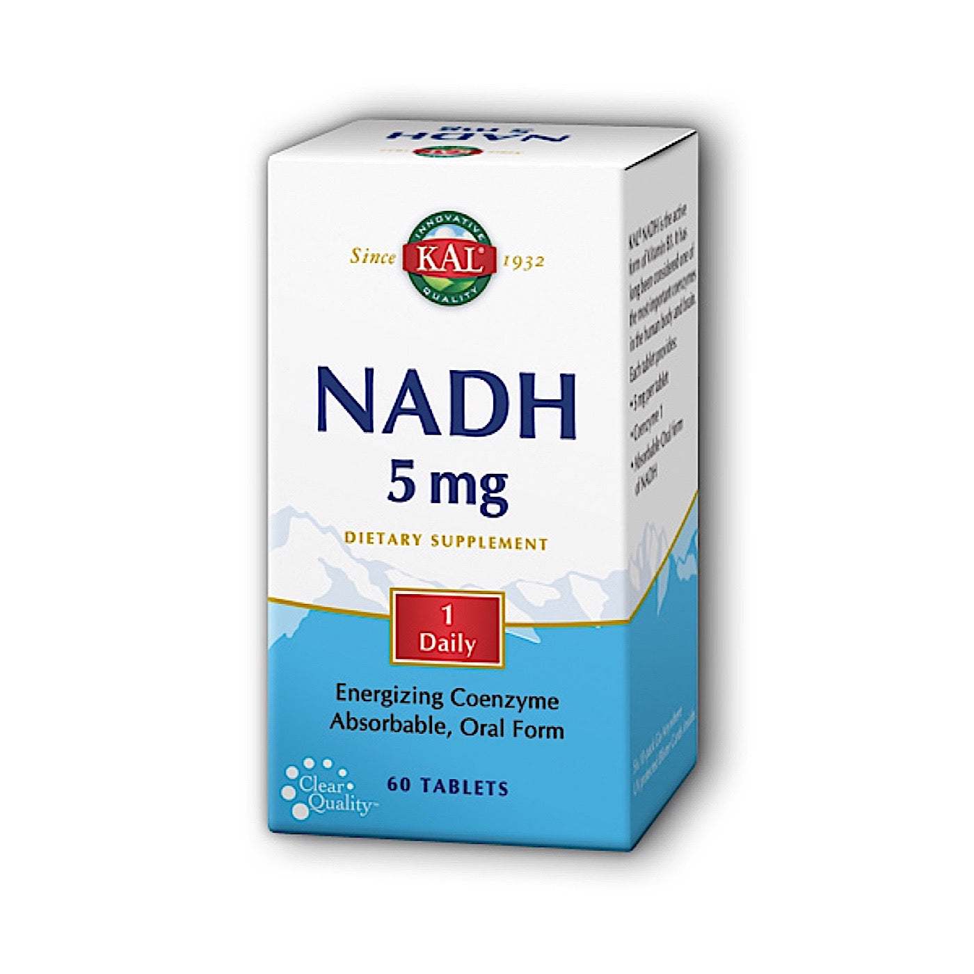 Kal, NADH 5mg, 60 Tablets UPC 021245834052 | HiLife Vitamins