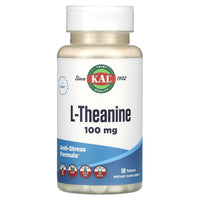 Kal, L-Theanine, 100 mg, 30 Tablets UPC 021245837770 | HiLife Vitamins