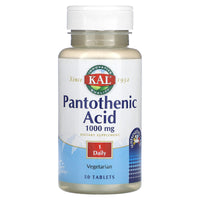 Kal, Pantothenic Acid , 1,000 mg, 50 Tablets UPC 021245839040 | HiLife Vitamins