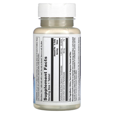 Kal, Pantothenic Acid , 1,000 mg, 50 Tablets UPC 021245839040 | HiLife Vitamins