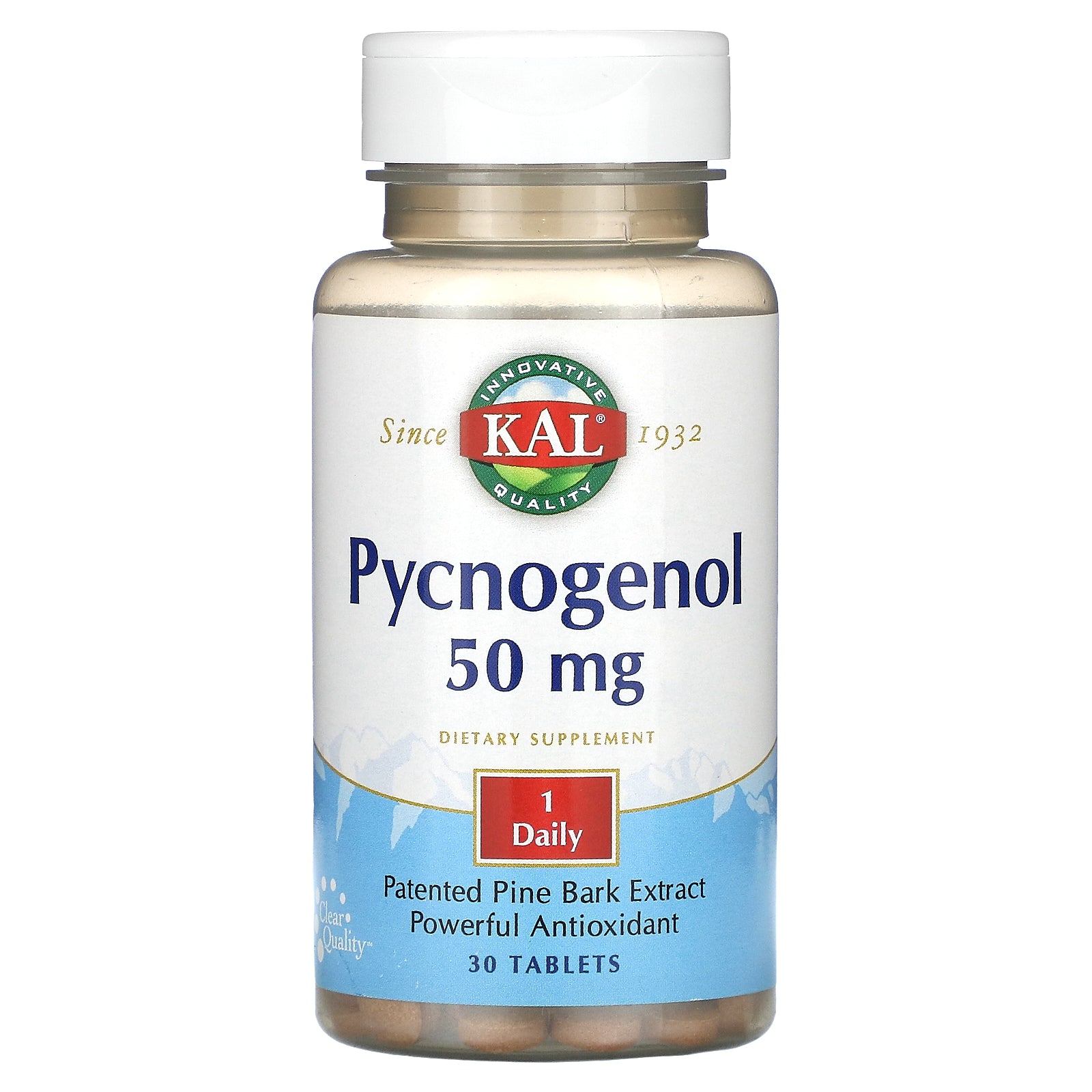 Kal, Pycnogenol, 50 mg, 30 Tablets UPC 021245850304 | HiLife Vitamins