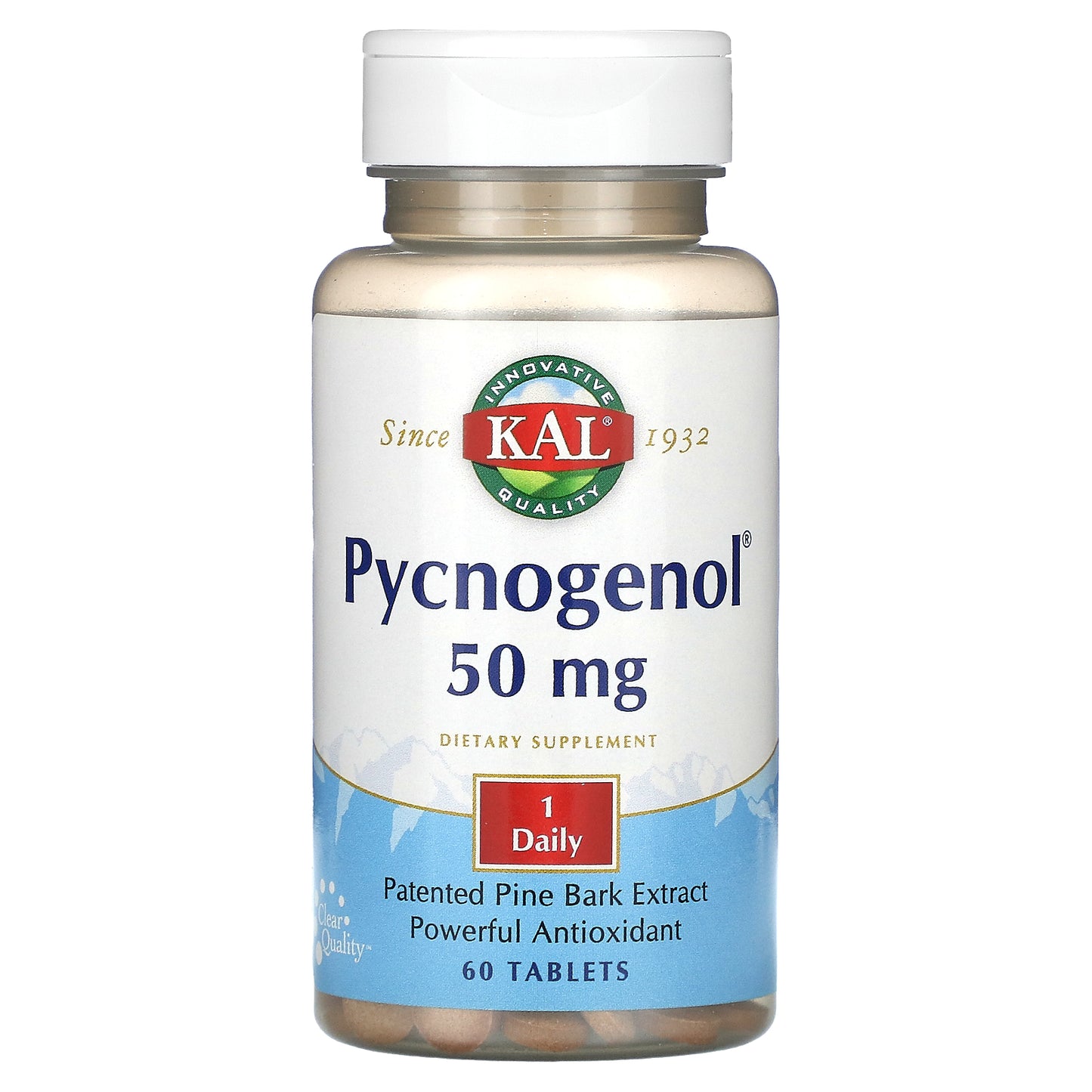 Kal, Pycnogenol, 50 mg, 60 Tablets UPC 021245850601 | HiLife Vitamins