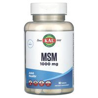 Kal, MSM, 1,000 mg, 80 Tablets UPC 021245864998 | HiLife Vitamins