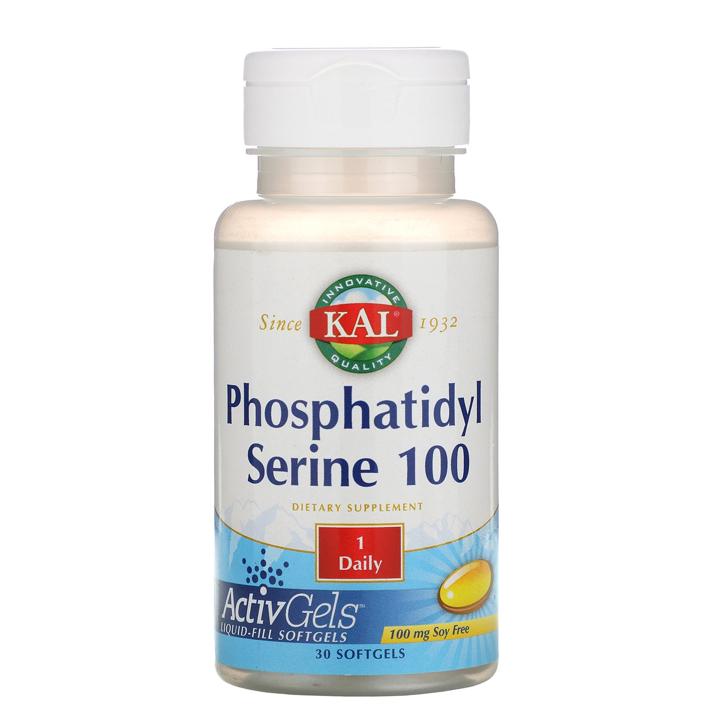 Kal, Phosphatidylserine 100 ActivGels, 30 Softgels UPC 021245872320 | HiLife Vitamins