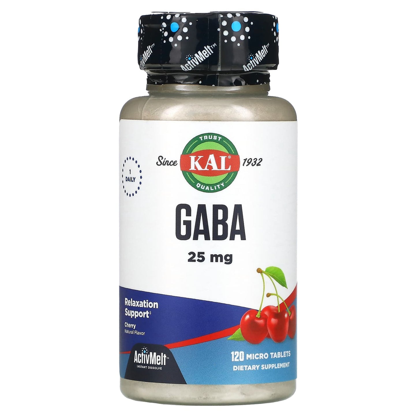 Kal, Gaba Activmelt, 120 Lozenges UPC 021245877684 | HiLife Vitamins