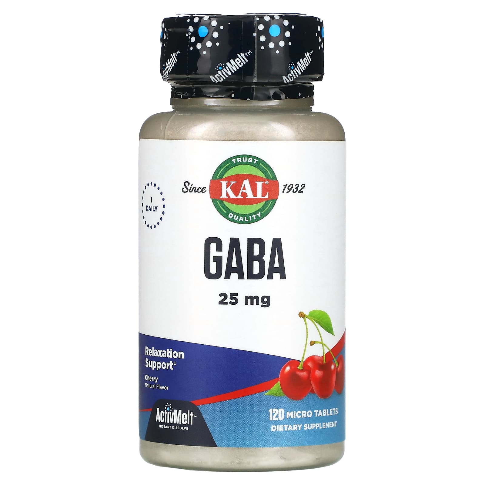 Kal, Gaba Activmelt, 120 Lozenges UPC 021245877684 | HiLife Vitamins