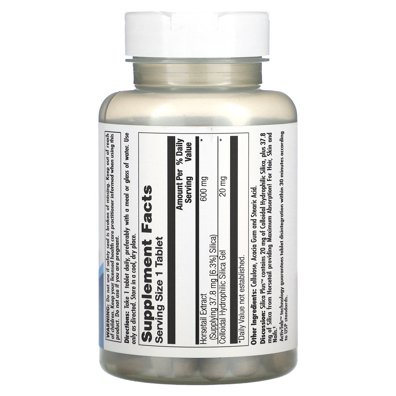 Kal, Silica Plus, 90 Tablets UPC 021245887591 | HiLife Vitamins