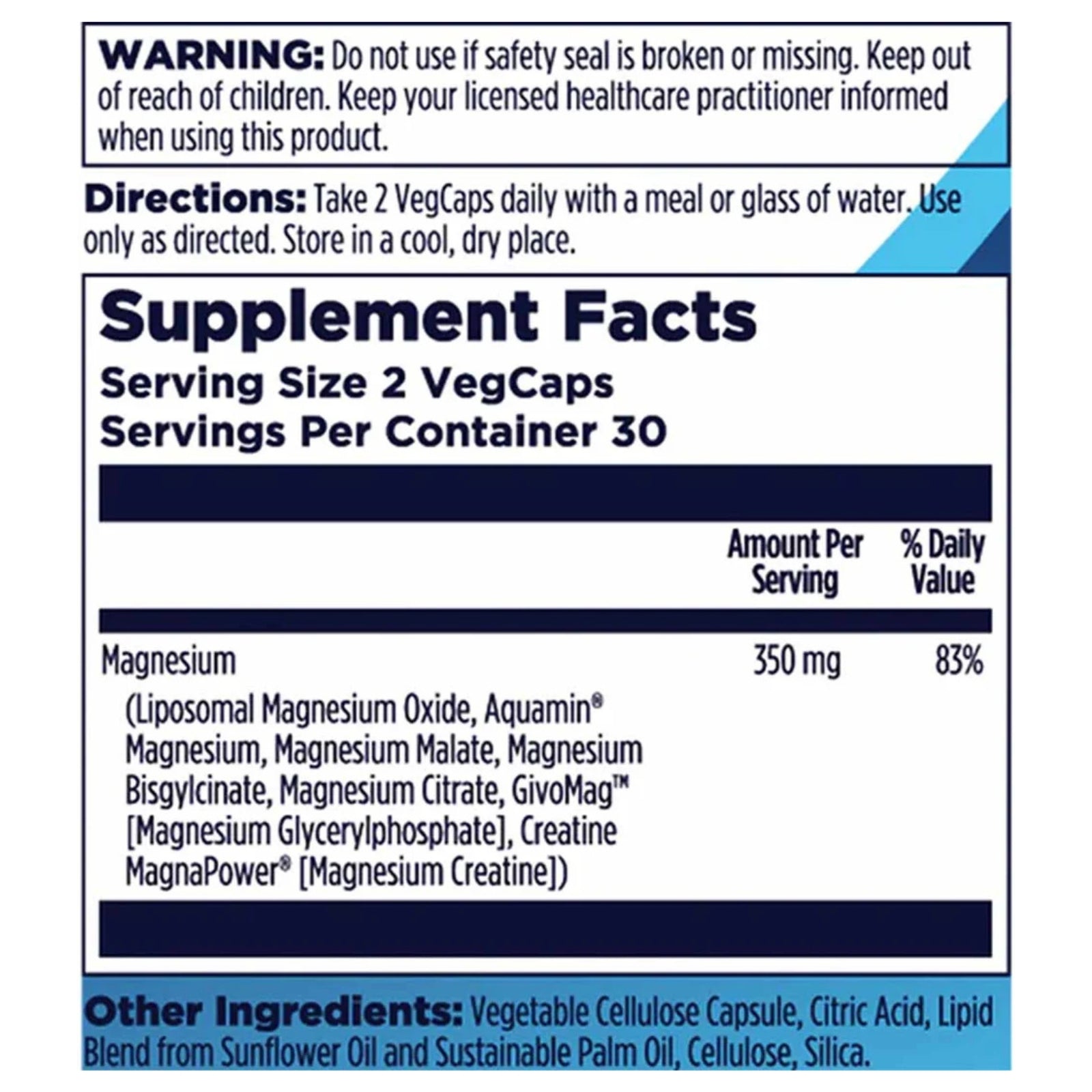 Kal, Magnesium 7 Complex, 60 VegCaps UPC 021245888567 | HiLife Vitamins