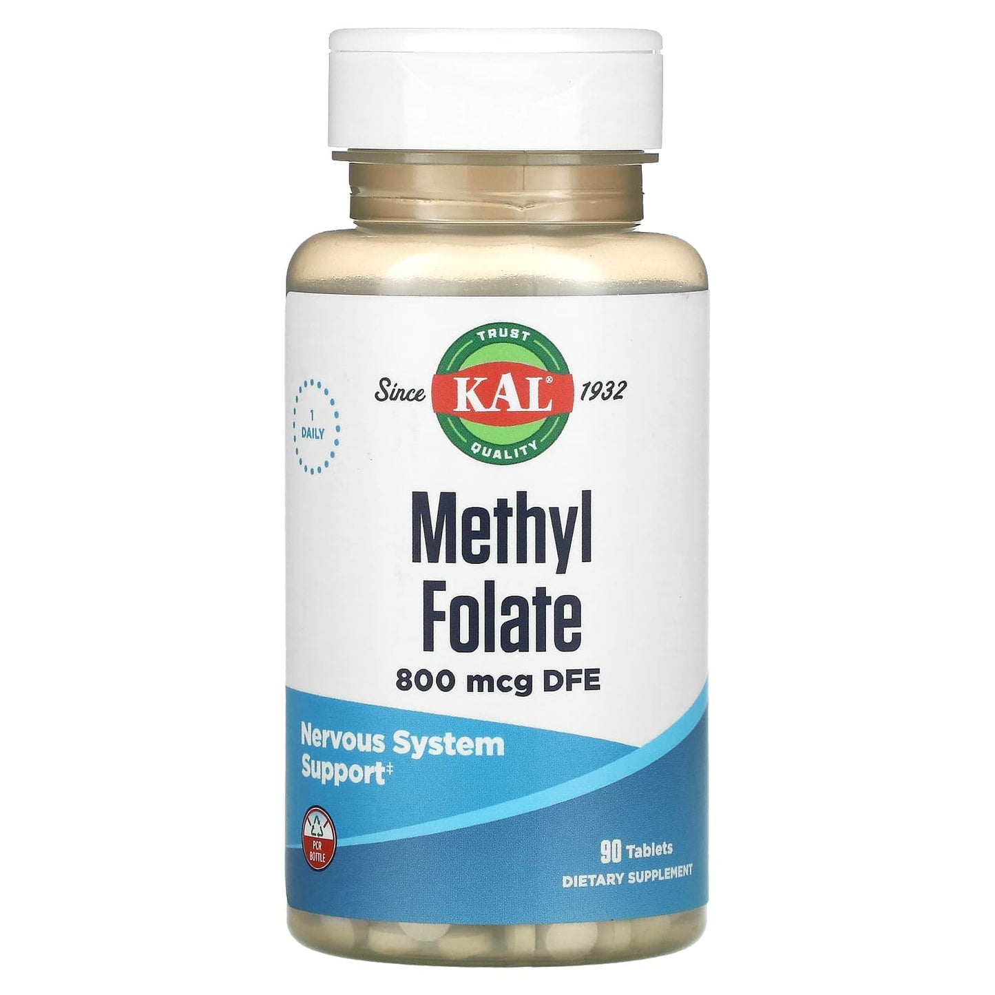 Kal, Folate, Ultra, 5-MTHF, 90 Tablets UPC 021245955931 | HiLife Vitamins