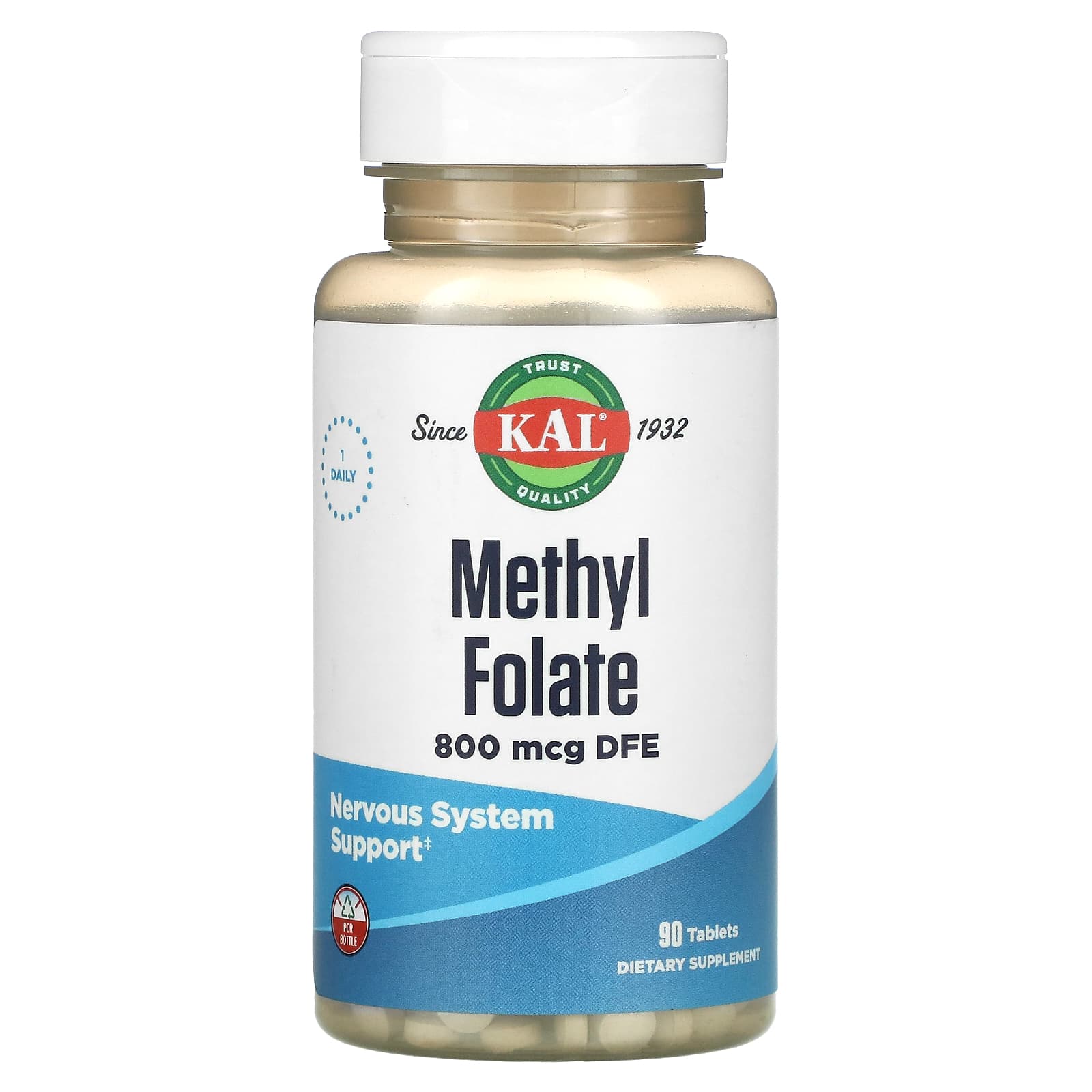 Kal, Folate, Ultra, 5-MTHF, 90 Tablets UPC 021245955931 | HiLife Vitamins