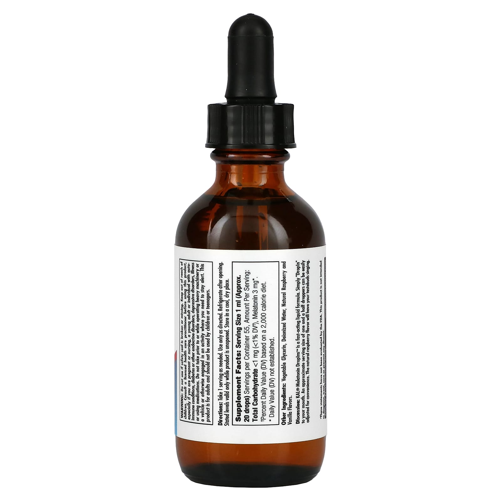 Kal, Melatonin DropIns, 1.85 Oz Drops UPC 021245970354 | HiLife Vitamins
