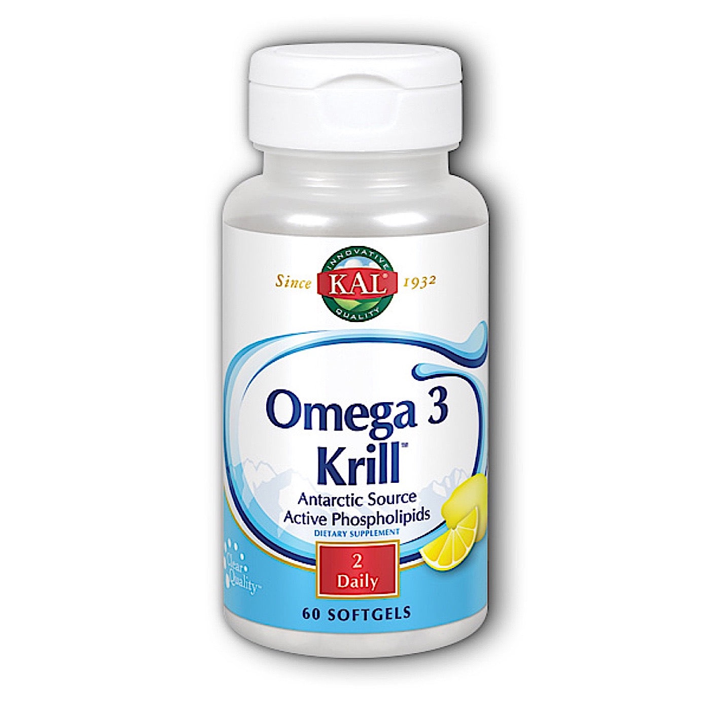 Kal, Omega 3 Krill 500mg, 60 Softgels UPC 021245979005 | HiLife Vitamins