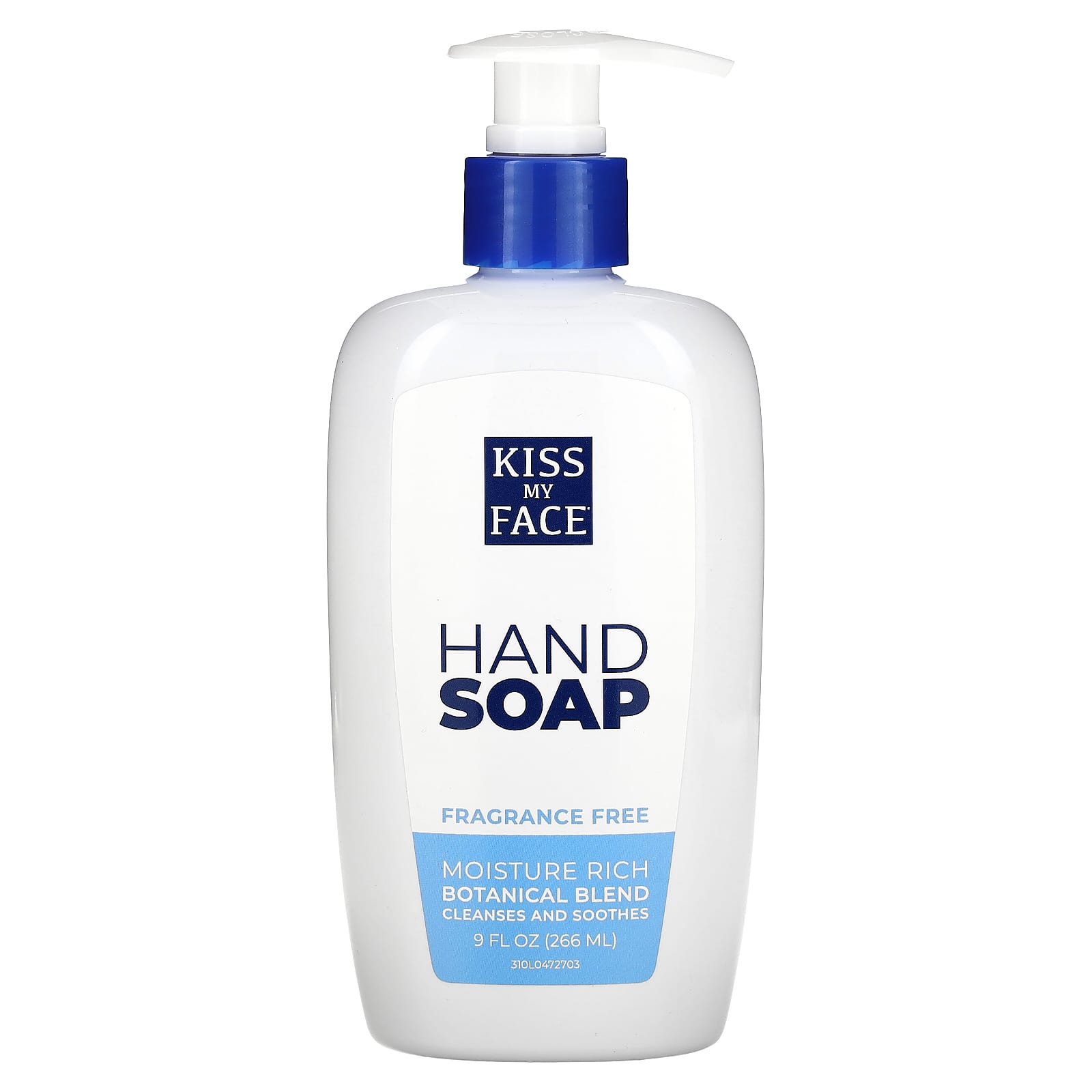 Kiss My Face, Moisture Soap Liquid Fragrance Free, 9 Oz UPC 028367831013 | Hilife Vitamins