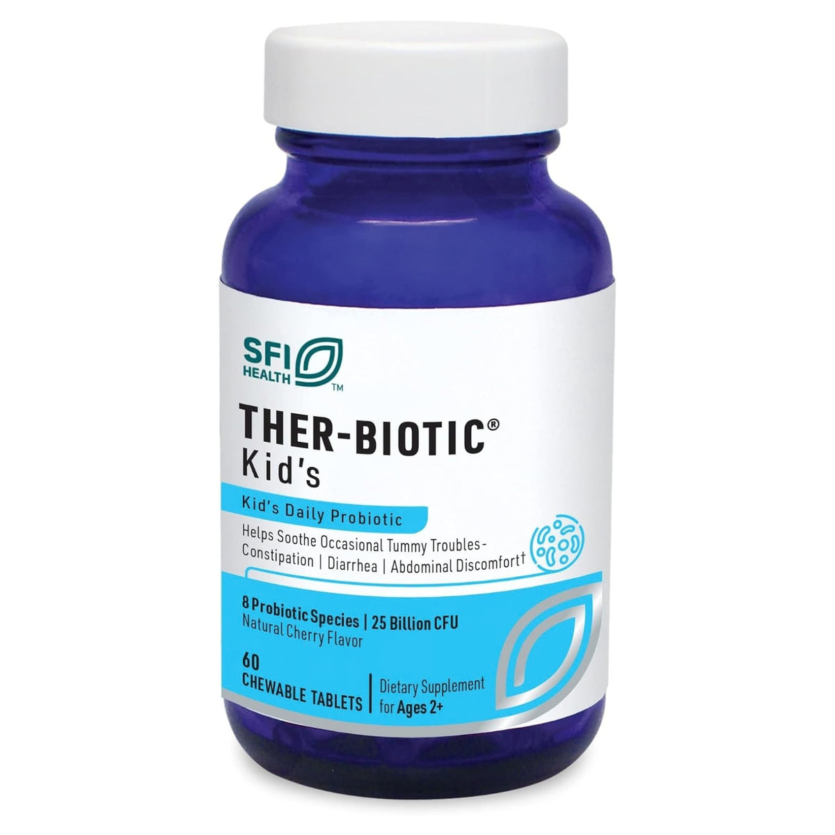 Klaire Labs, Ther-Biotic® Kids Probiotic, 60 Chewable Tablets UPC 709616012475 | Hilife Vitamins
