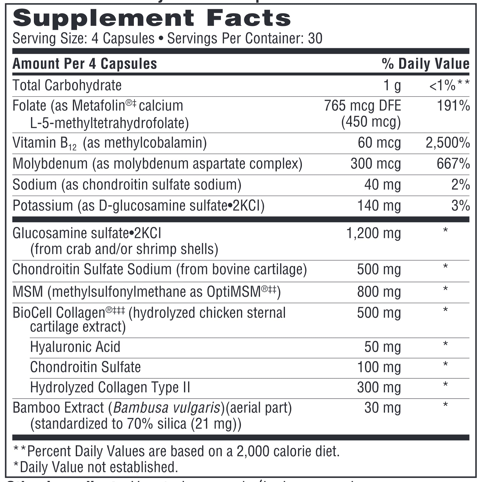 Klaire Labs, Joint Support Formula, 120 Capsules UPC 817234010381 | HiLife Vitamins