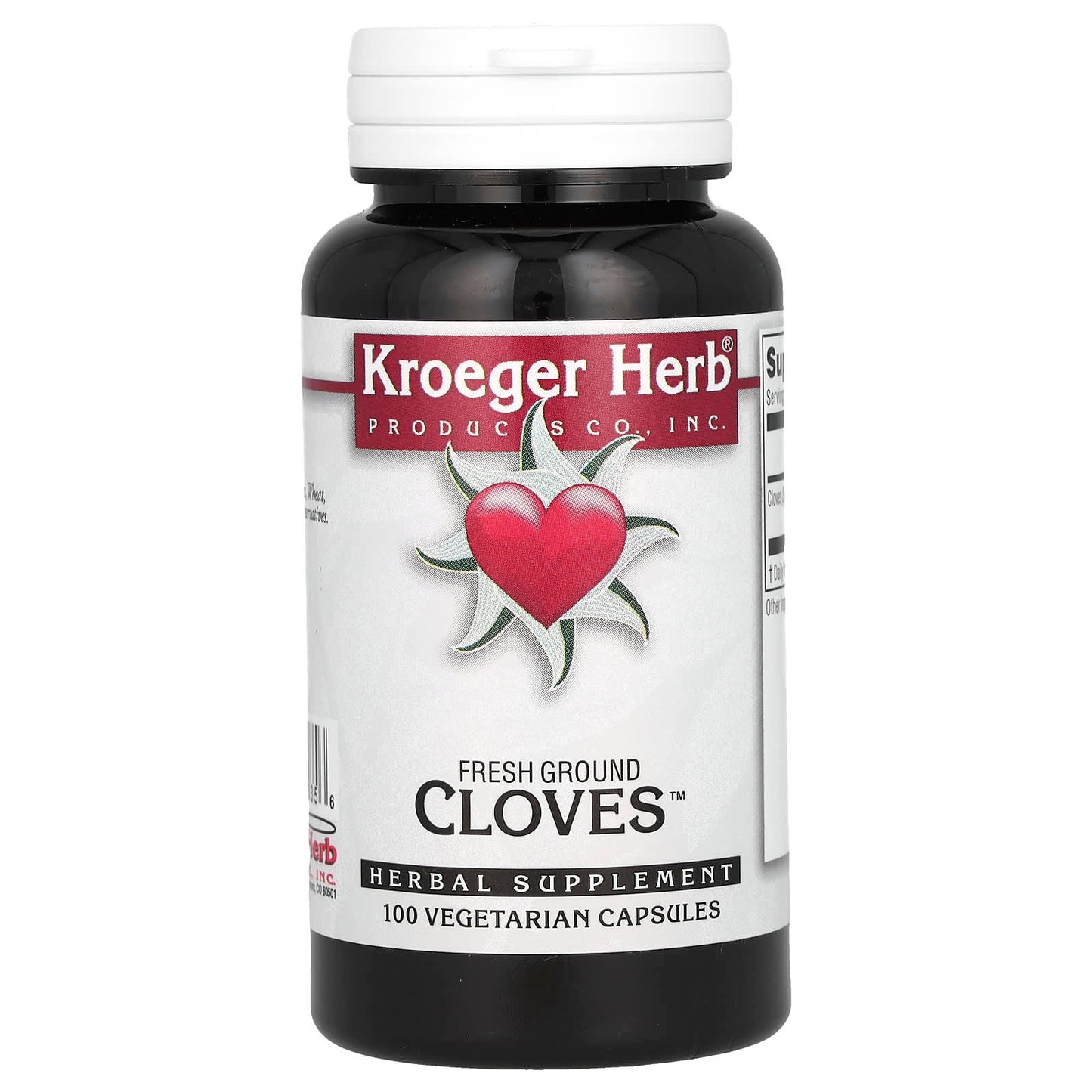 Kroeger Herb Comp Concentrates, Cloves, 100 Capsules UPC 696916100356 | Hilife Vitamins