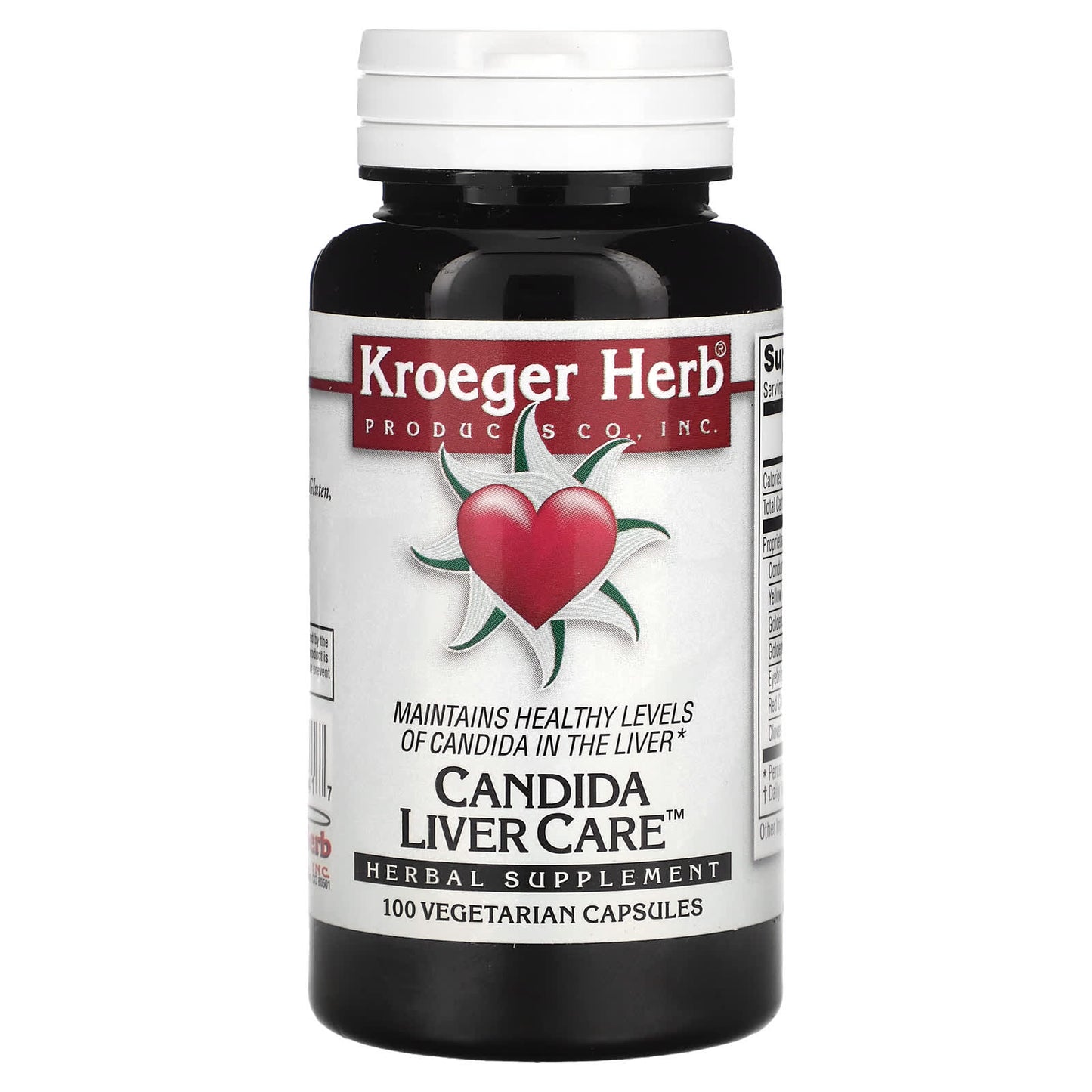 Kroeger Herb Comp Concentrates, Candida Liver Care, 100 Capsules UPC 696916100417 | Hilife Vitamins