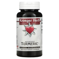 Kroeger Herb Comp Concentrates, Turmeric, 100 Capsules UPC 696916100837 | Hilife Vitamins