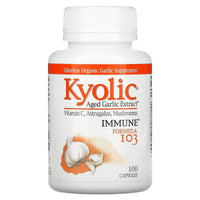 Kyolic, Aged Garlic Extract With Vitamin C & Astragalus Formula 103, 100 Capsules UPC 023542103411 | Hilife Vitamins
