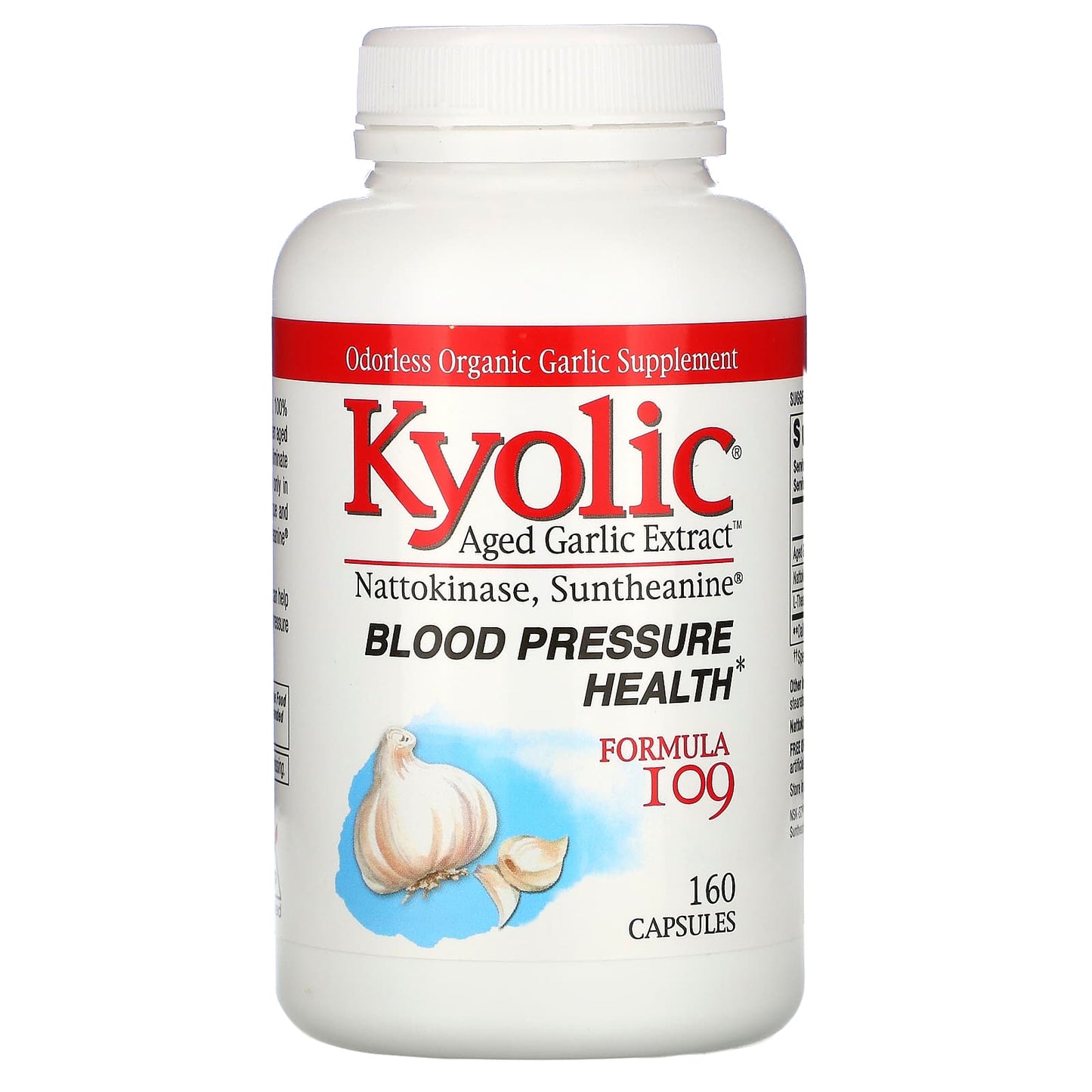 Kyolic, Blood Pressure Formula 109, 160 Capsules UPC 023542109420 | Hilife Vitamins