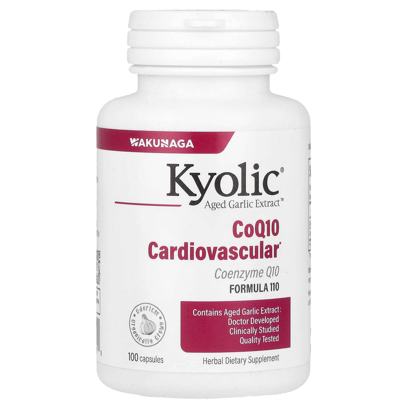 Kyolic, Aged Garlic Extract, CoQ10, Formula 110, 100 Capsules UPC 023542110419 | Hilife Vitamins