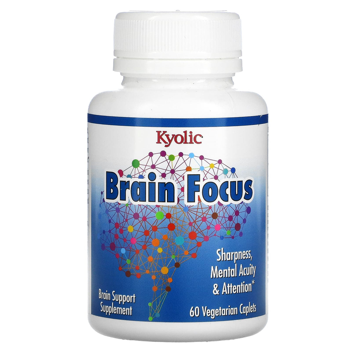 Kyolic, Brain Focus - Ginko Biloba Extract 120 mg, 60 Vegetarian Capsules UPC 023542352611 | Hilife Vitamins