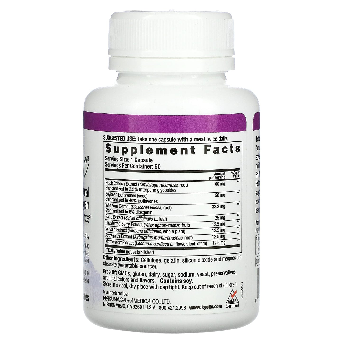 Kyolic, Estro-Logic, 60 Capsules UPC 023542355469 | Hilife Vitamins
