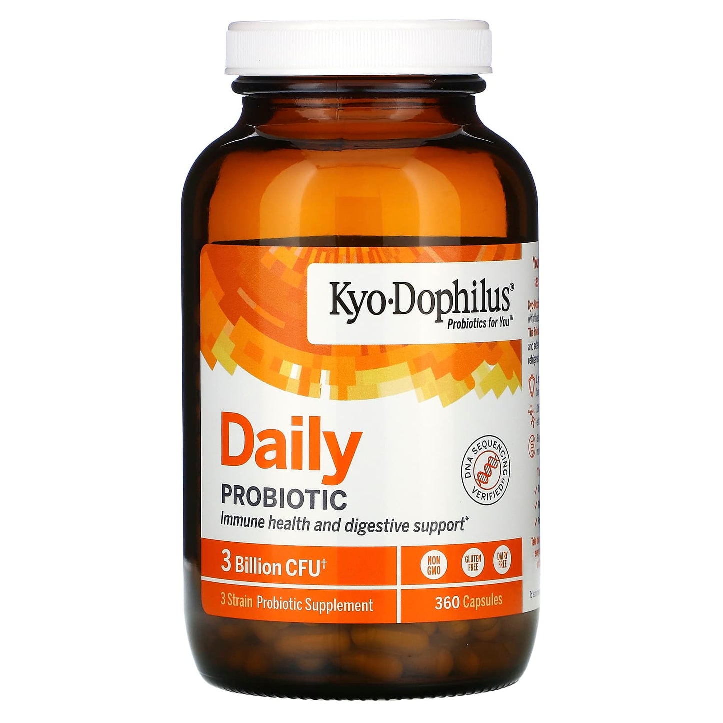 Kyolic, Kyo-Dophilus Heat Stable Probiotic, 360 Capsules UPC 023542600446 | Hilife Vitamins