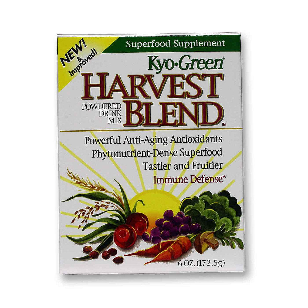 Kyolic, Kyo-Green Harvest Blend Drink Mix, 6 Oz UPC 023542730501 | Hilife Vitamins