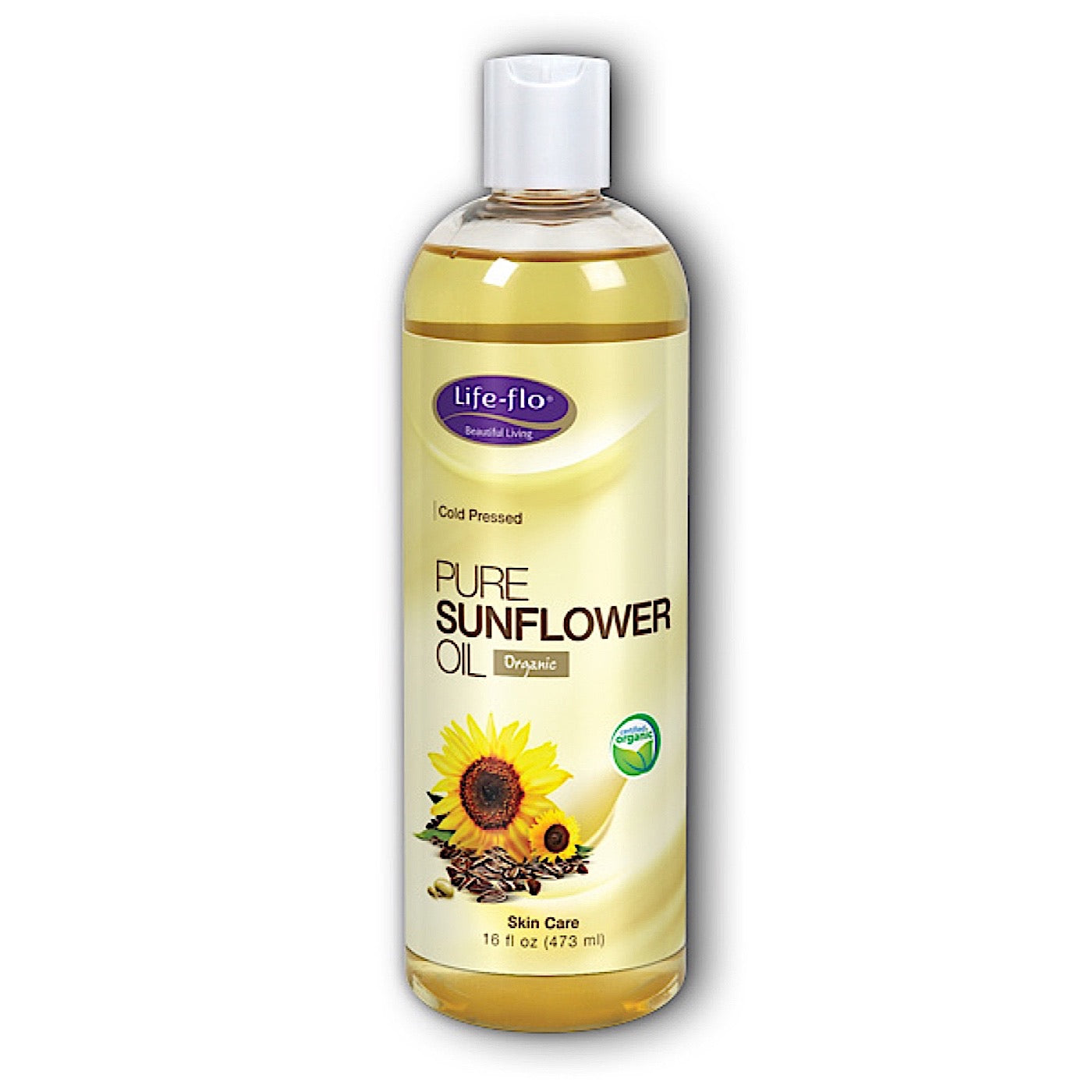 Life-Flo, Pure Sunflower Oil, 16 Oz UPC 645951248363 | HiLife Vitamins