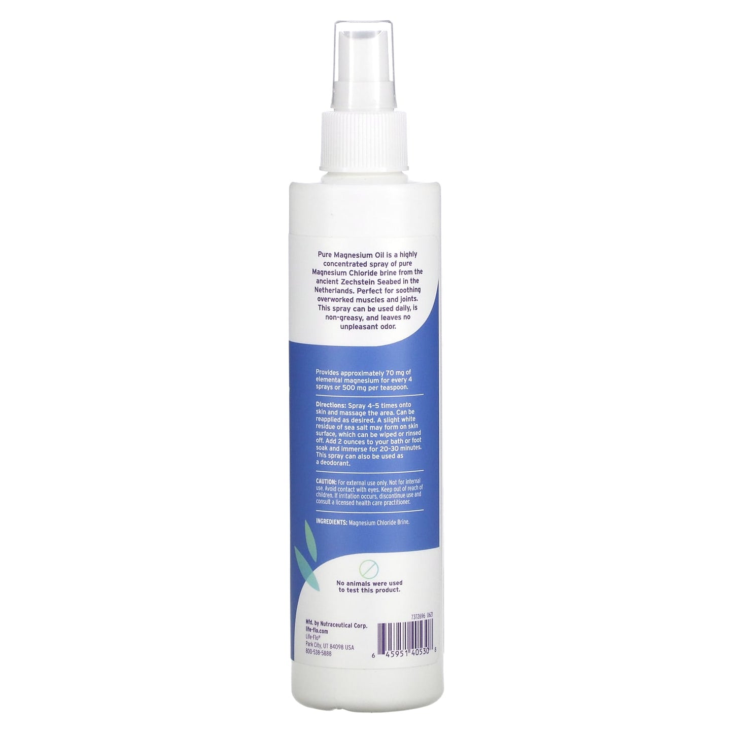 Life-Flo, Pure Magnesium Oil, 8 Oz Spray UPC 645951405308 | HiLife Vitamins