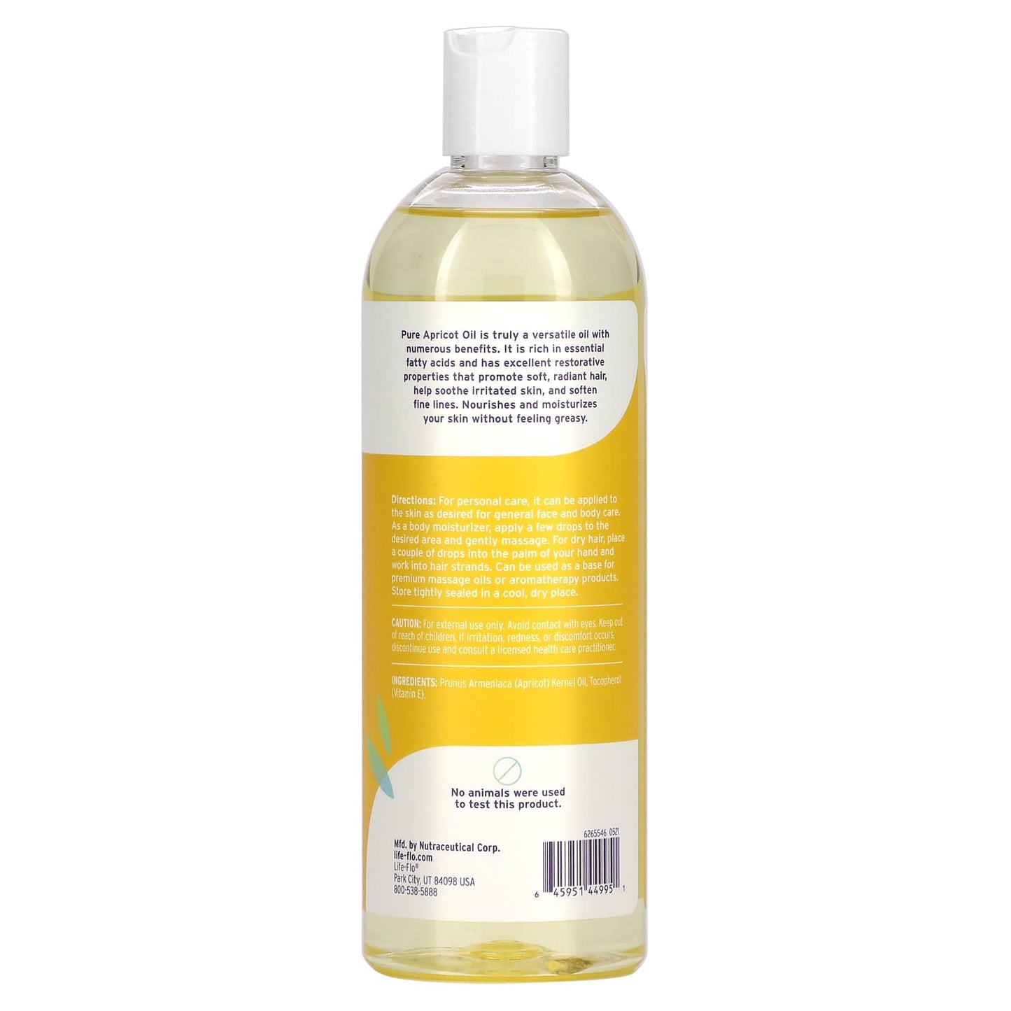 Life-Flo, Pure Apricot Oil, 16 Oz UPC 645951449951 | HiLife Vitamins