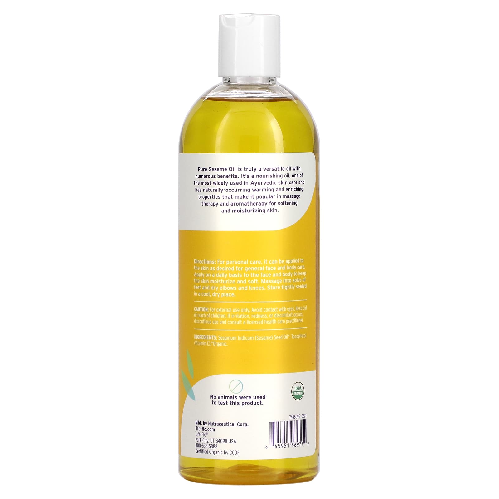 Life-Flo, Pure Sesame Oil, 16 Oz UPC 645951569772 | HiLife Vitamins