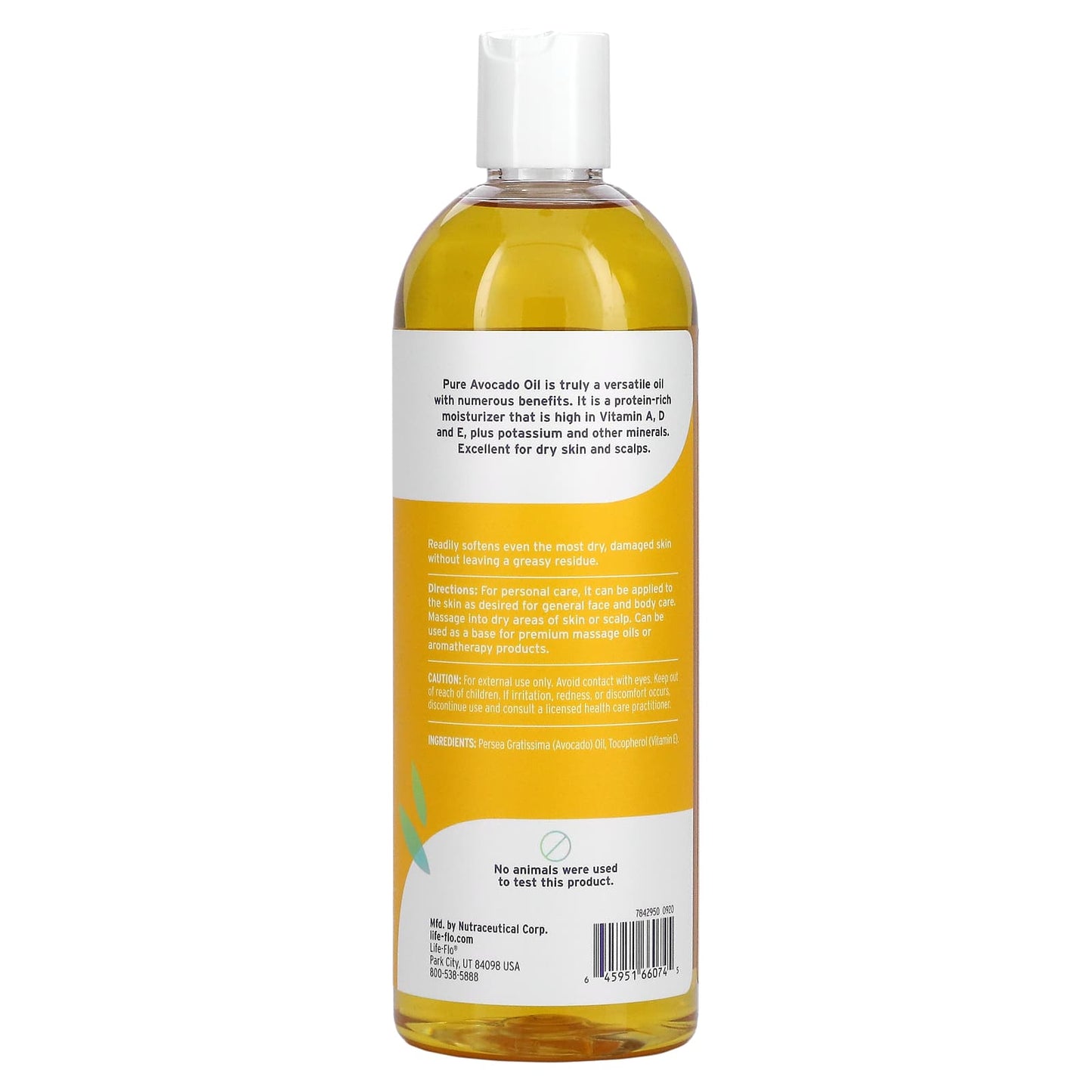 Life-Flo, Pure Avocado Oil, 16 Oz UPC 645951660745 | HiLife Vitamins