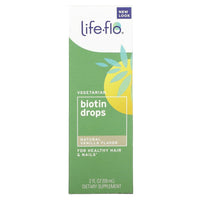 Life-Flo, Biotin Drops, Natural Vanilla, 2 Oz UPC 645951787251 | HiLife Vitamins