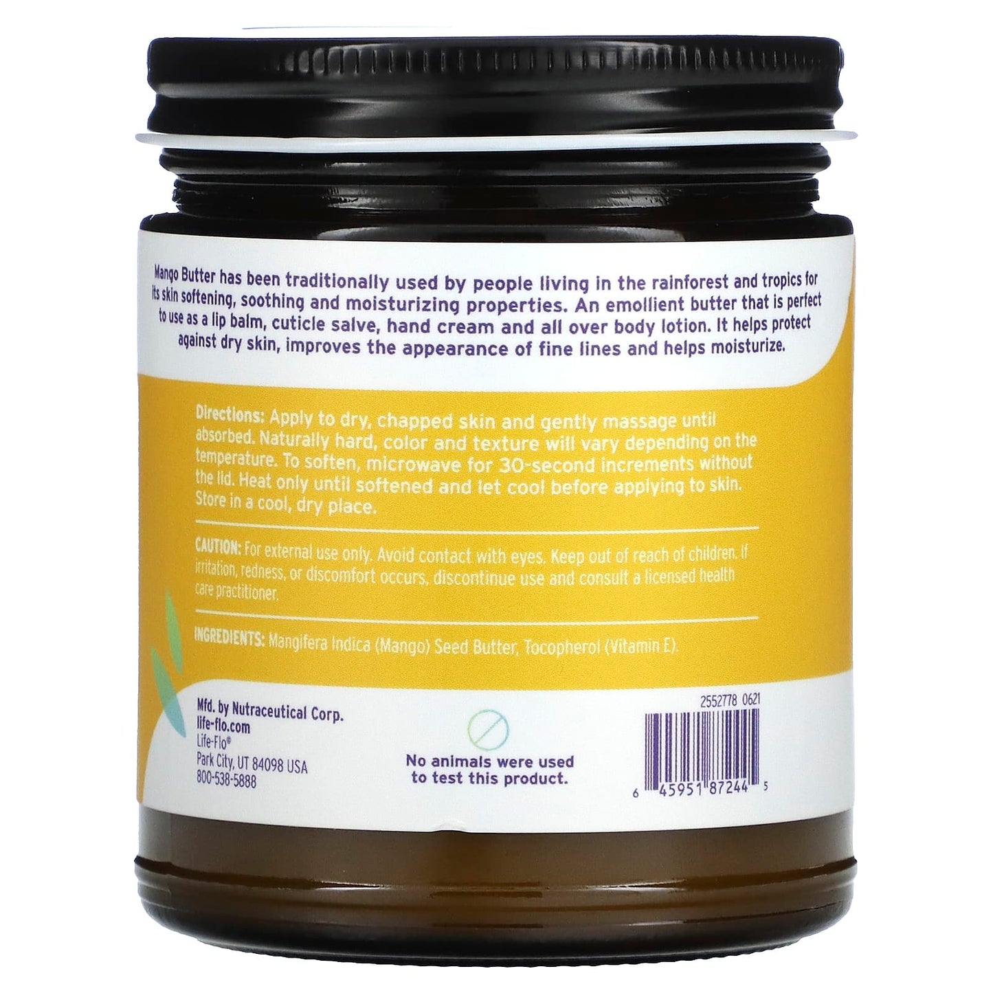 Life-Flo, Pure Mango Butter, 9 Butter UPC 645951872445 | HiLife Vitamins
