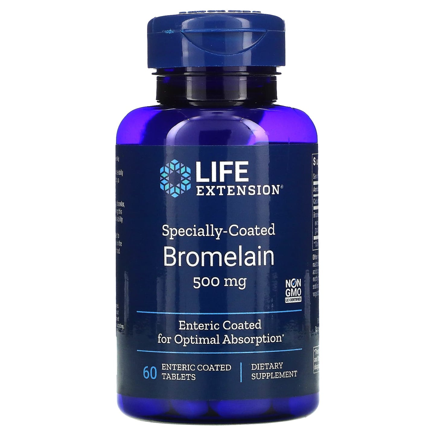 Life Extension, Specially-Coated Bromelain, 5, 60 Tablets UPC 737870120360 | HiLife Vitamins