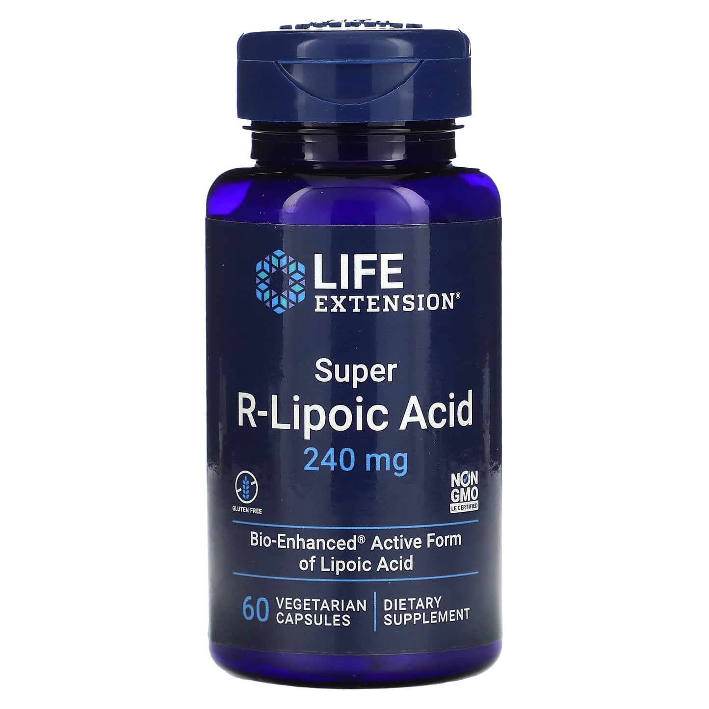 Life Extension, Super R-Lipoic Acid, 240 mg, 60 Vegetarian Capsules - 737870120865 | Hilife Vitamins