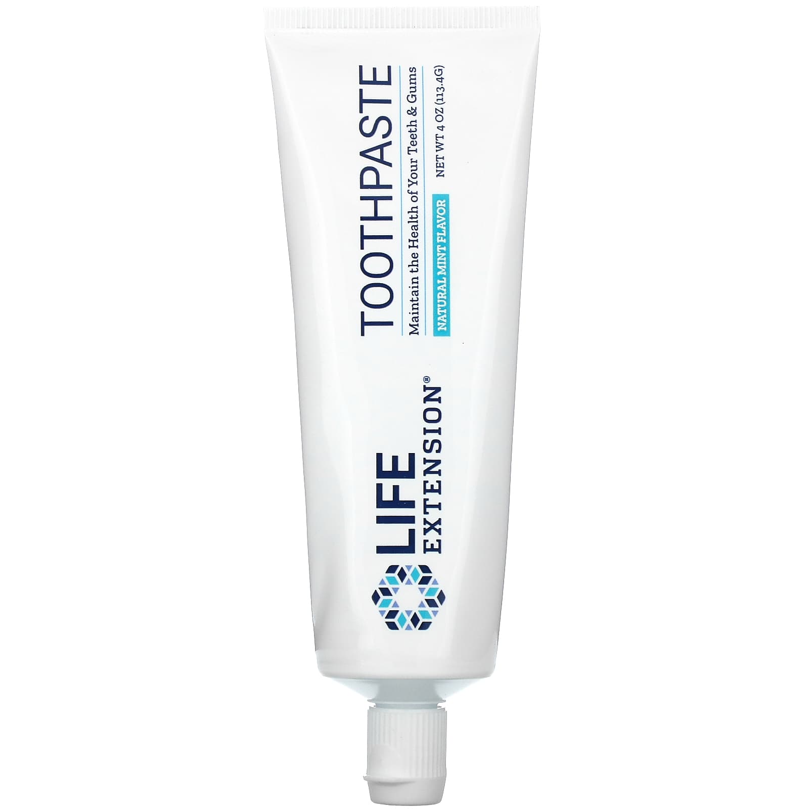 Life Extension, Toothpaste, Natural Mint Flav, 4 Oz UPC 737870127840 | HiLife Vitamins