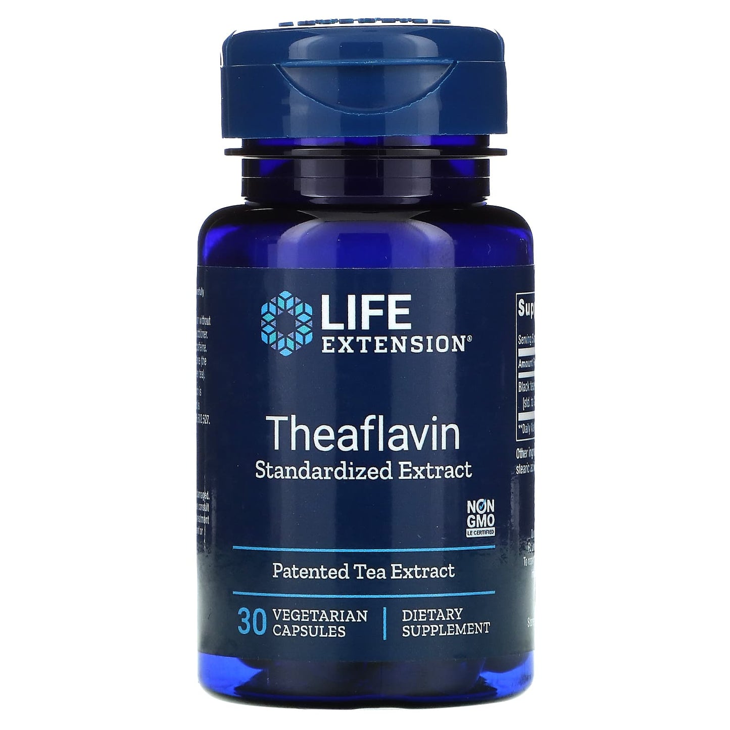 Life Extension, Theaflavin Standardized Extra, 30 Capsules UPC 737870130437 | HiLife Vitamins
