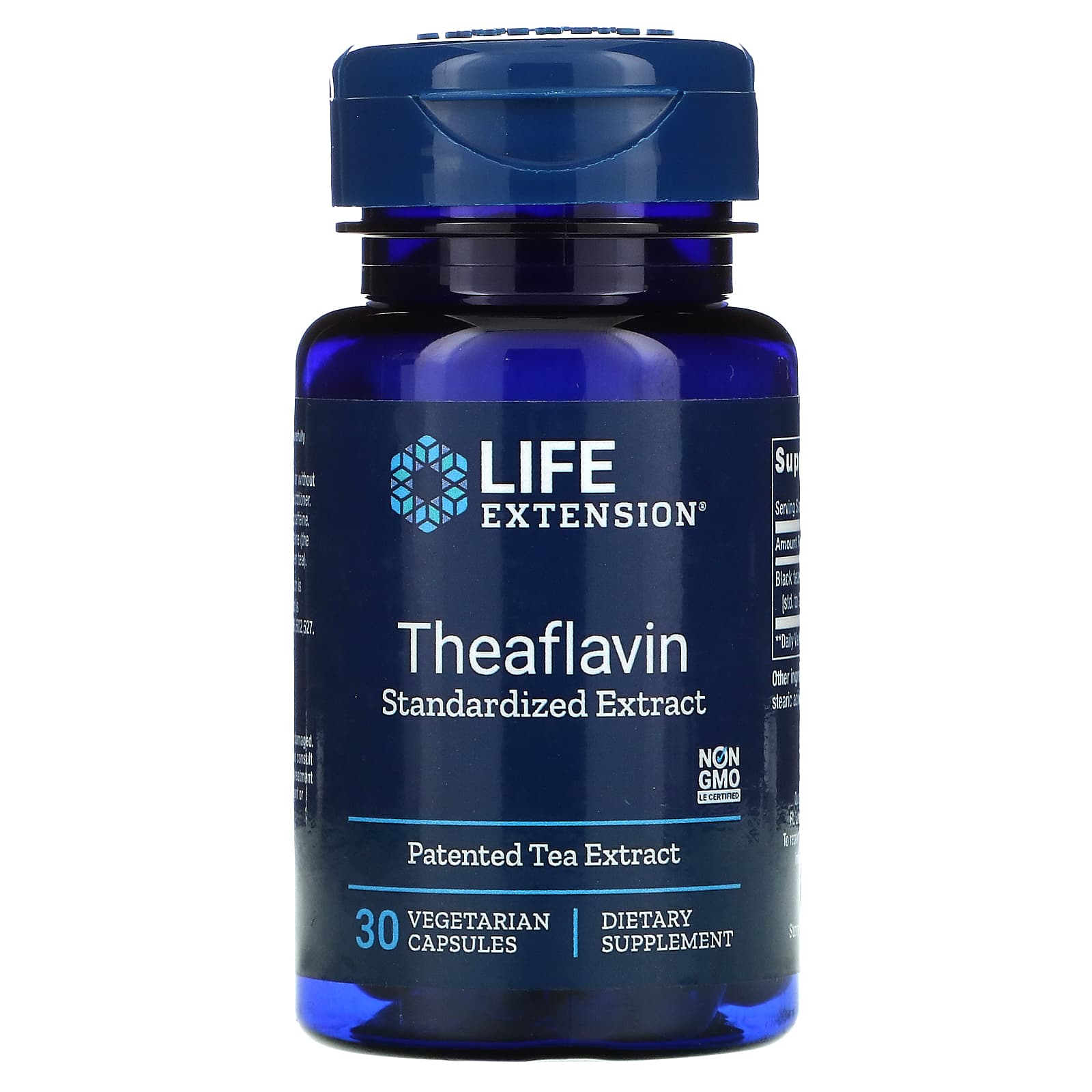 Life Extension, Theaflavin Standardized Extra, 30 Capsules UPC 737870130437 | HiLife Vitamins