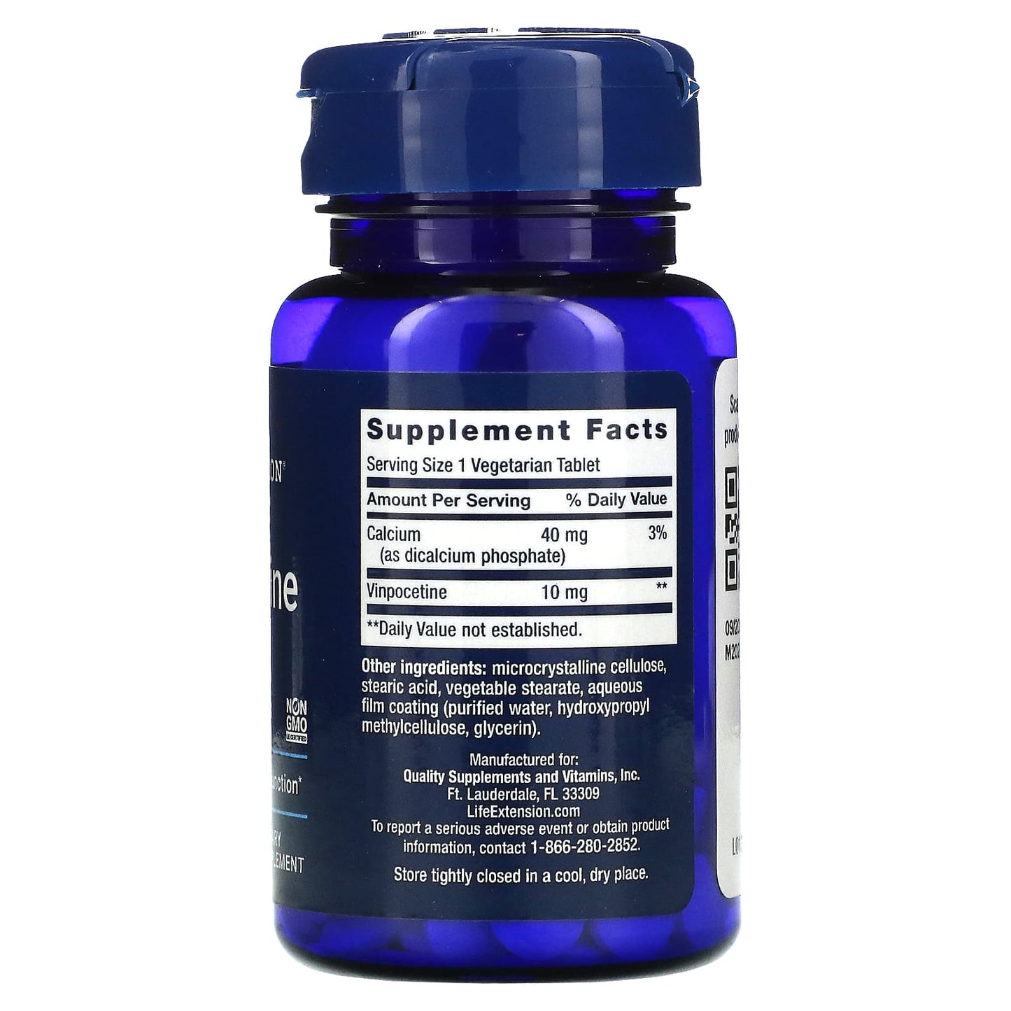 Life Extension, Vinpocetine, 10 mg, 100 Tablets UPC 737870132714 | HiLife Vitamins