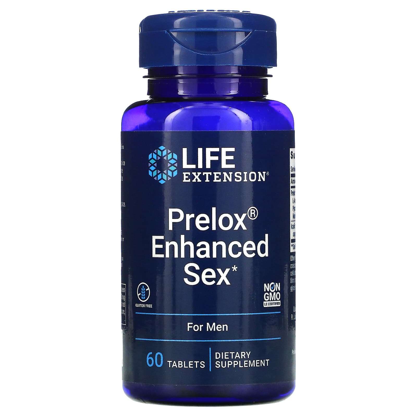 Life Extension, Prelox Enhanced Sex, For Men, 60 Tablets UPC 737870137368 | HiLife Vitamins