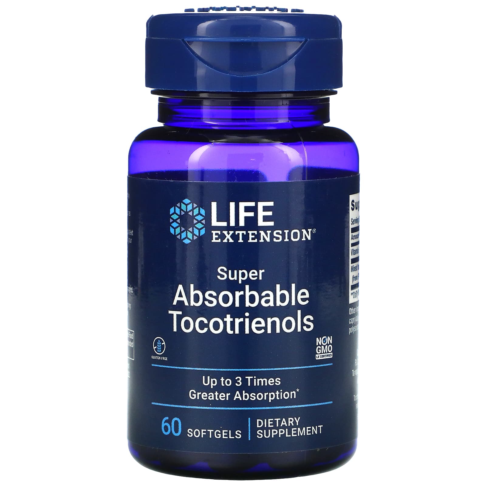 Life Extension, Super Absorbable Tocotrienols, 60 Softgels - 737870140061 | Hilife Vitamins