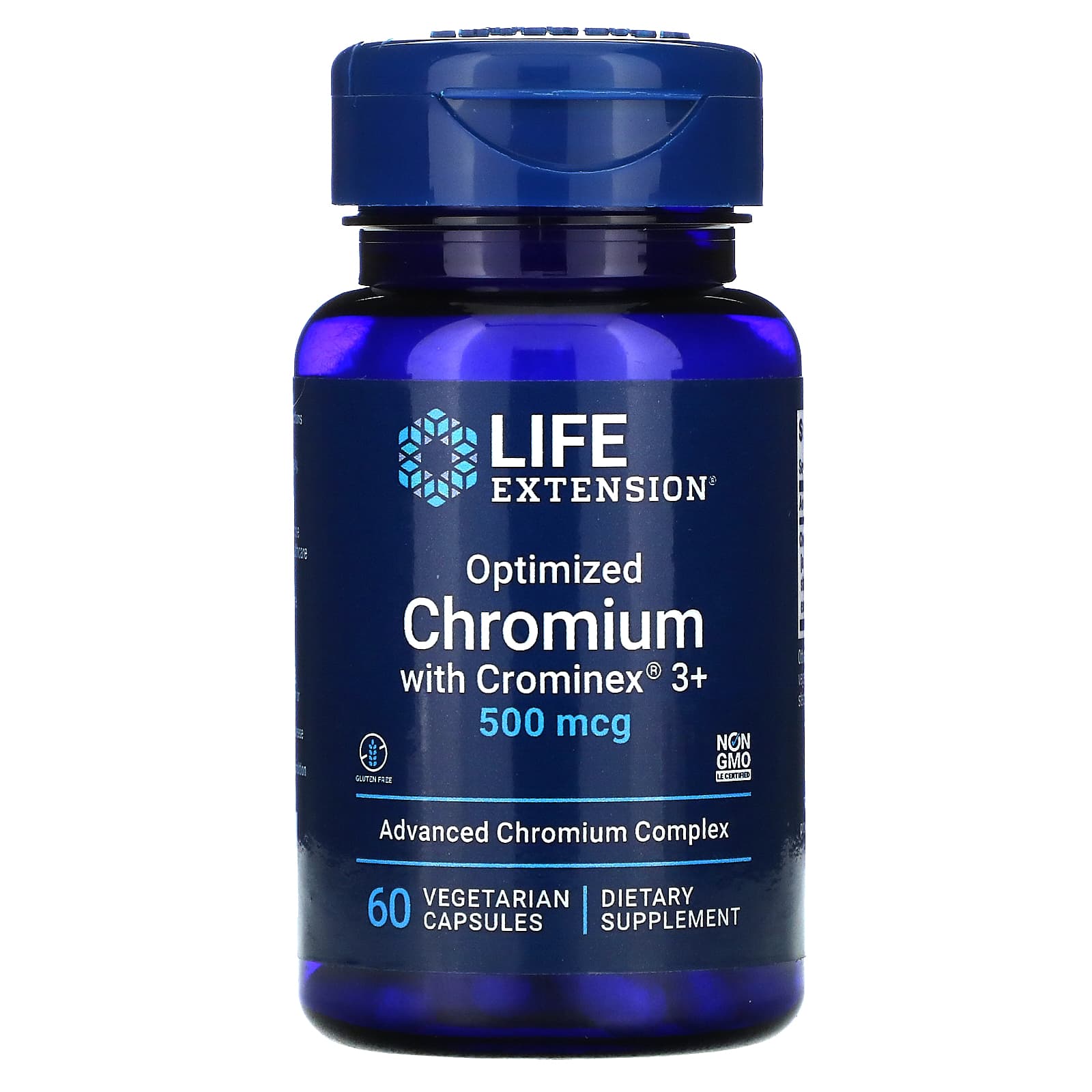 Life Extension, Optimized Chromium with Cromi, 60 Vegetarian Capsules UPC 737870150466 | HiLife Vitamins