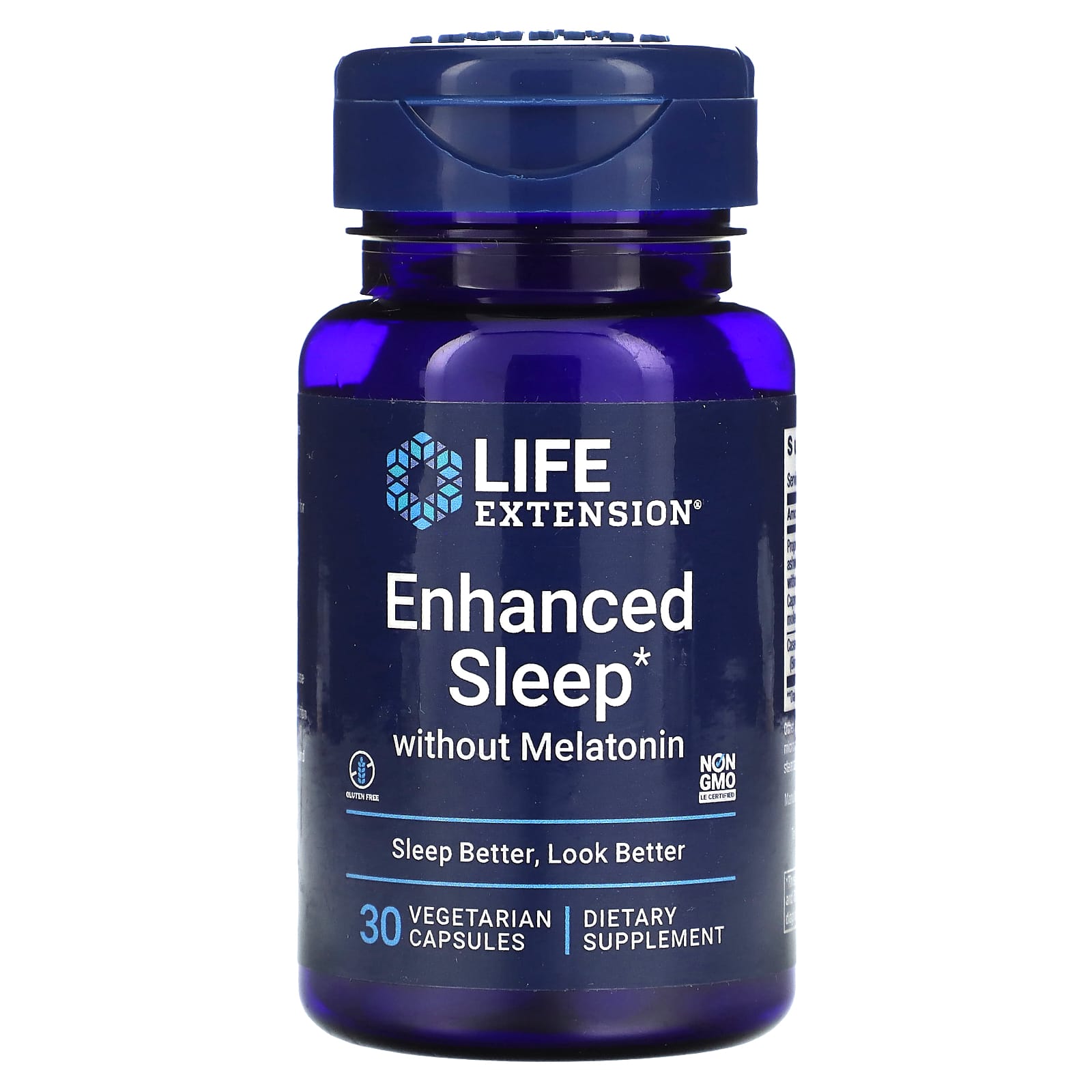 Life Extension, Enhanced Sleep without Melato, 30 Capsules UPC 737870151135 | HiLife Vitamins